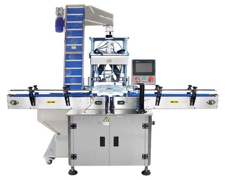 Double head servo capping machine for bottle /jar