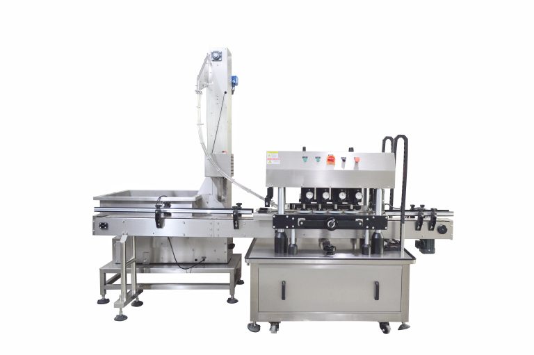 Fully automatic inline roller wheel capping machine