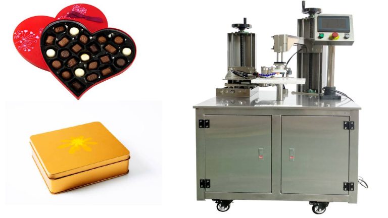 Cookies container taping sealing machine