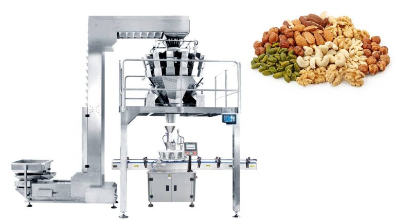 Canned nuts quantitative weighing filling machine