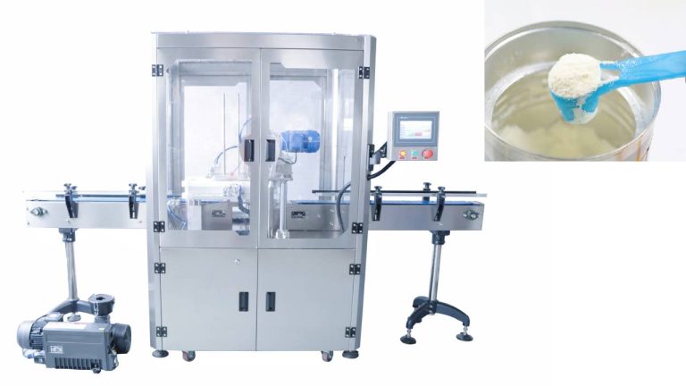 Baby Milk Powder Can Seaming Machine with Vacuum Nitrogen Gas Flush