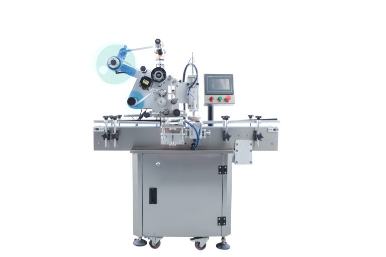 Automatic Lid Cap Top Sticker Labeling Machine