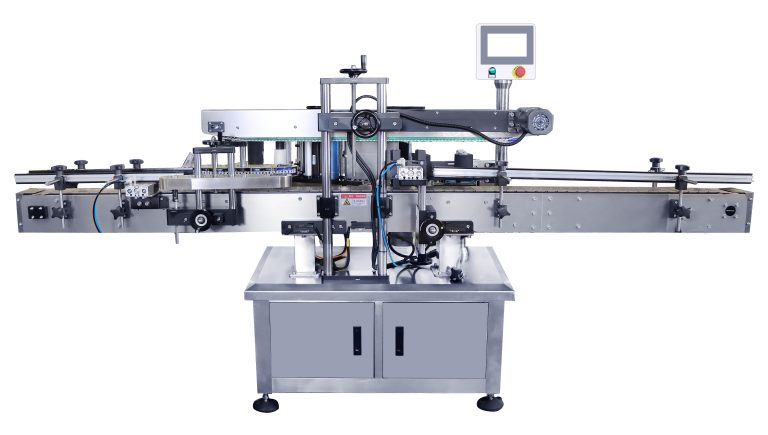 Small metal can body labeling machine