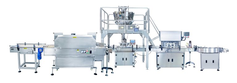 Dates pellet 10 heads weighing filling and nitrogen sealing machine line